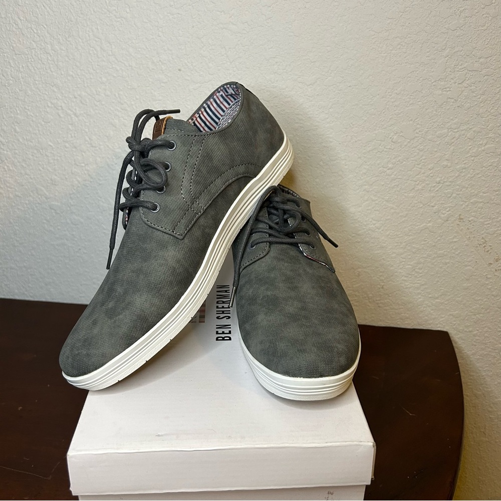 Ben Sherman Preston Charcoal Suede, Low Top